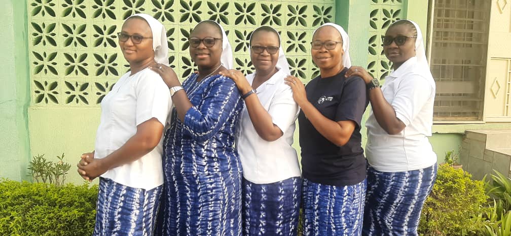 The leadership team of the Daughters of the Holy Spirit. Vice Province of Nigeria.